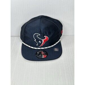 New Era Houston Texans The Golfer Rope Snapback Hat Cap Men’s Blue OSFM